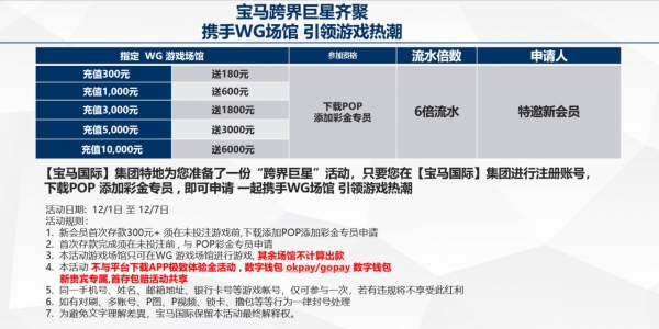 宝马国际大放送 充 300 送180+！！！
